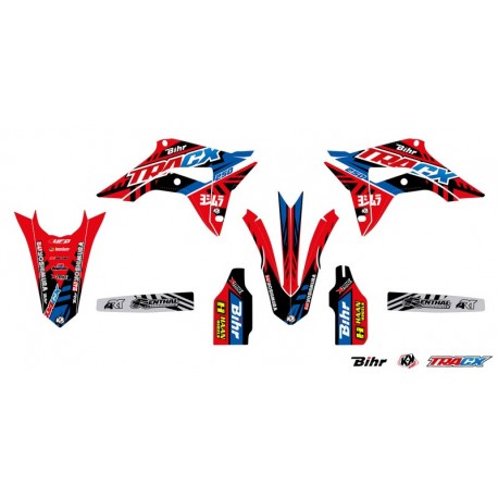 Kit plastique et déco UFO couleur origine Honda 250 CRF