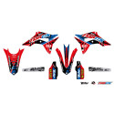 Kit plastique et déco UFO couleur origine Honda 250 CRF