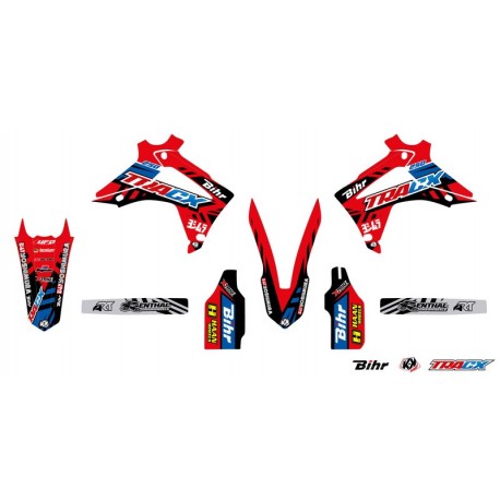 Kit plastique et déco UFO couleur origine Honda 250 CRF