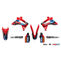 Kit plastique et déco UFO couleur origine Honda 250 CRF