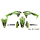 Kit plastique et déco UFO couleur origine Kawasaki 250 KXF