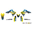 Kit plastique et déco UFO couleur origine Suzuki 250 RMZ / 450 RMZ