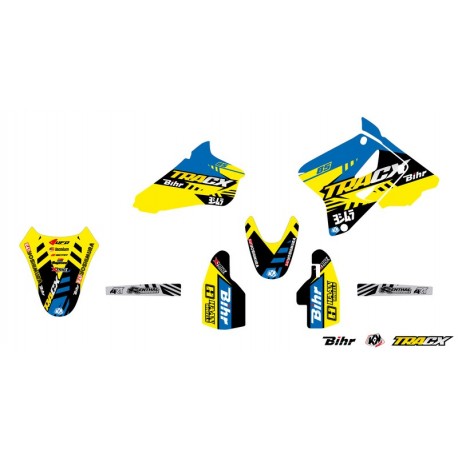 Kit plastique et déco UFO couleur origine Suzuki 85 RM