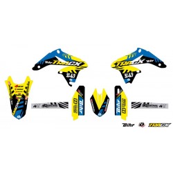 Kit plastique et déco UFO couleur origine Suzuki RMZ 250