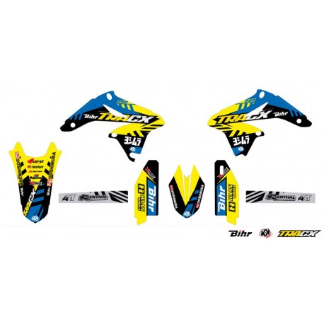 Kit plastique et déco UFO couleur origine Suzuki RMZ 250