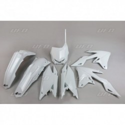 Kit plastique UFO blanc Suzuki 450 RMZ