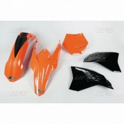 Kit plastique UFO couleur origine orange/noir KTM