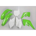 Kit plastique UFO couleur origine vert/blanc Kawasaki 250 KXF