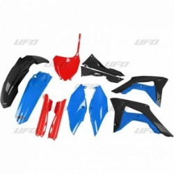 Kit plastiques UFO Edition Limitée rouge/bleu/noir Honda 250 CRF