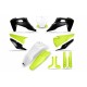 Kit plastiques UFO Husqvarna Fluo jaune Noir Blanc