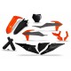 Kit plastiques UFO SX / SXF 2019 à 2022 Orange Gris Noir