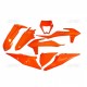 Kit plastiques UFO EXC 2020 à 2023 Fluo Orange