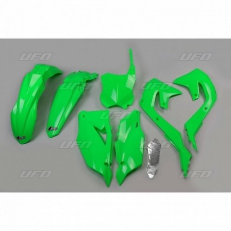 Kit plastiques UFO 450 KXF 2019 à 2023 Fluo Vert