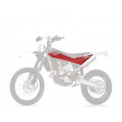 Ouïes de radiateur + Paire de plaques latérales UFO rouge Husqvarna