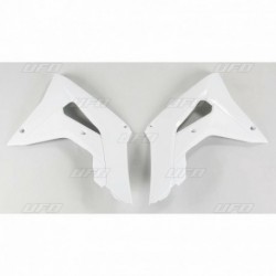 Ouïes de radiateur UFO blanc Honda 450 CRF