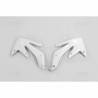 Paire d'ouïes de radiateurs UFO blanc Honda 450 CRF