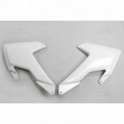 Paire d'ouïes de radiateurs UFO Husqvarna FC / TC 2016 à 2018 Blanc