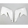 Paire d'ouïes de radiateurs UFO blanc Kawasaki 250 KXF