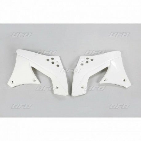 Ouïes de radiateur UFO blanc Kawasaki 250 KXF