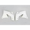 Paire d'ouïes de radiateurs UFO blanc Kawasaki 250 KXF
