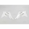 Paire d'ouïes de radiateurs UFO blanc Kawasaki 250 KXF