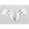 Paire d'ouïes de radiateurs UFO blanc Kawasaki 450 KXF