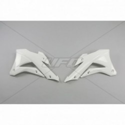 Ouïes de radiateur UFO blanc Kawasaki 85 KX