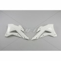 Ouïes de radiateur UFO blanc Kawasaki 85 KX