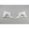 Paire d'ouïes de radiateurs UFO blanc Kawasaki 85 KX