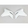 Paire d'ouïes de radiateurs UFO blanc Suzuki 450 RMZ