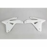 Paire d'ouïes de radiateurs UFO blanc Suzuki 450 RMZ