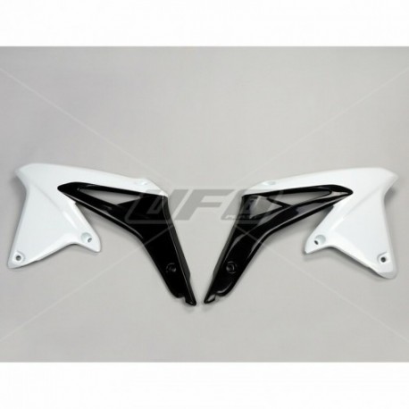 Ouïes de radiateur UFO blanc/noir Suzuki 450 RMZ