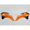 Paire d'ouïes de radiateurs UFO SX / SXF2013 à 2015 Noir/ Orange
