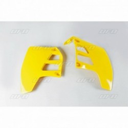 Ouïes de radiateur UFO jaune Suzuki 125 RM