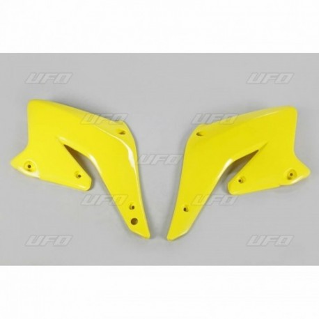 Ouïes de radiateur UFO jaune Suzuki 250 RMZ