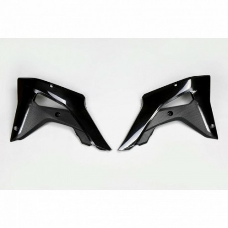 Paire d'ouïes de radiateurs UFO noir Honda 250 CRX Paire d'ouïes de radiateurs UFO noir Honda 250 CRX
