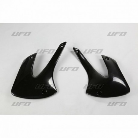 Paire d'ouïes de radiateurs UFO noir Kawasaki 85 KX/80 Paire d'ouïes de radiateurs UFO noir Kawasaki 85 KX/80
