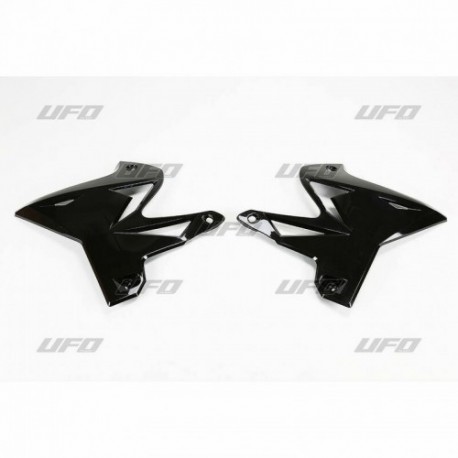 Paire d'ouïes de radiateurs UFO YZ 2002 à 2014 Restyle Noir Paire d'ouïes de radiateurs UFO YZ 2002 à 2014 Restyle Noir
