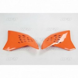 Paire d'ouïes de radiateurs UFO orange KTM