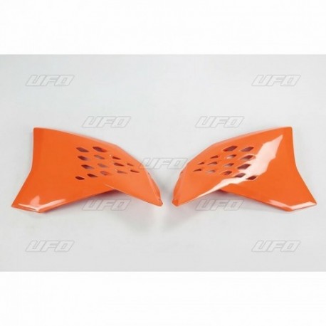 Paire d'ouïes de radiateurs UFO orange KTM Paire d'ouïes de radiateurs UFO orange KTM
