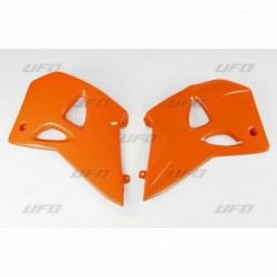Paire d'ouïes de radiateurs UFO KTM 4 temps Orange
