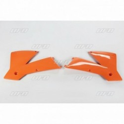 Paire d'ouïes de radiateurs UFO KTM 01 MX Orange