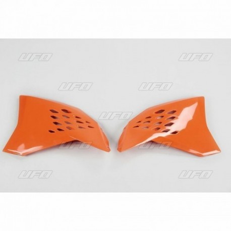 Paire d'ouïes de radiateurs UFO KTM 07 Orange Paire d'ouïes de radiateurs UFO KTM 07 Orange