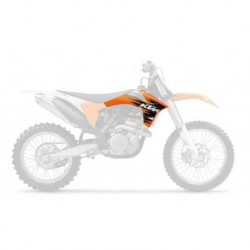 Paire d'ouïes de radiateurs UFO orange KTM