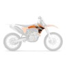 Paire d'ouïes de radiateurs UFO orange KTM