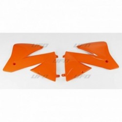 Paire d'ouïes de radiateurs UFO KTM 01 EXC Orange