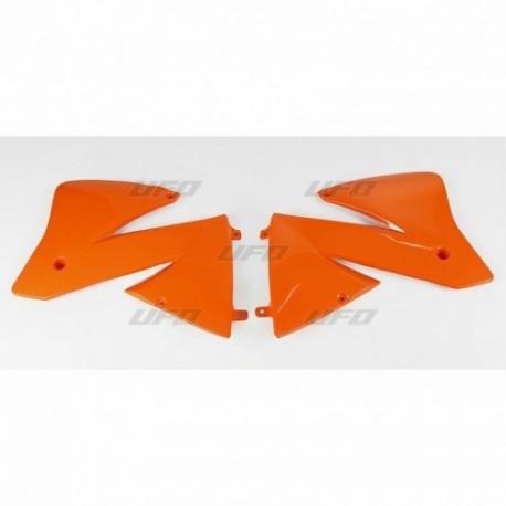 Paire d'ouïes de radiateurs UFO KTM 01 EXC Orange Paire d'ouïes de radiateurs UFO KTM 01 EXC Orange