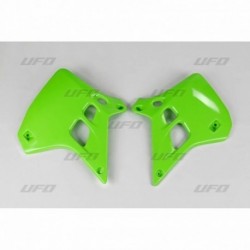 Ouïes de radiateur UFO vert Kawasaki 125 KX