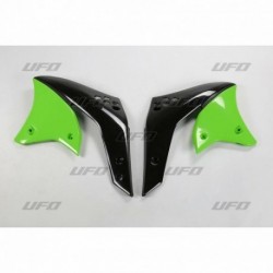 Ouïes de radiateur UFO vert Kawasaki 250 KXF