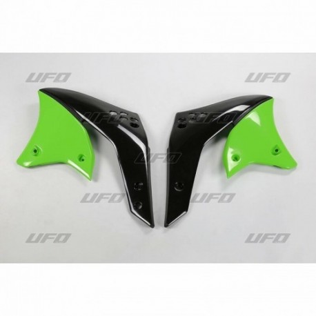 Ouïes de radiateur UFO vert Kawasaki 250 KXF